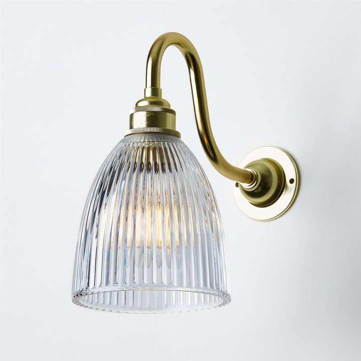 Elongated Prismatic Wall Light : Swan Arm