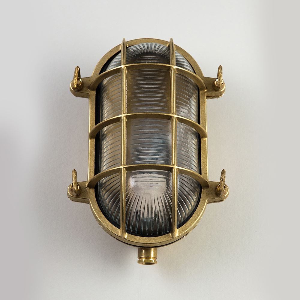 An Oval Bulkhead by Old School Electric, perfect for adding elegant lighting to any space.