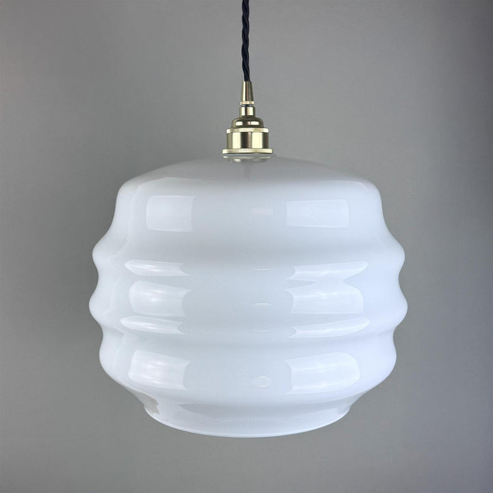 Deco Opal Glass Pendant
