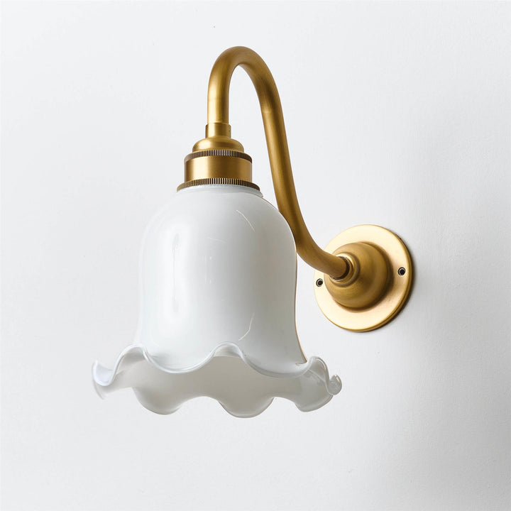 Tulip Wall Light : Swan Arm : Bathroom Version