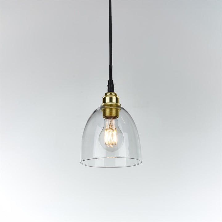 Bell Blown Glass Pendant : Bathroom Version
