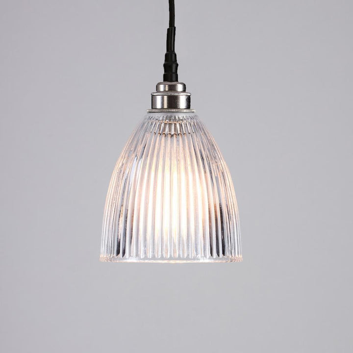 Old School Electric Elongated Prismatic Pendant Light : Bathroom Version