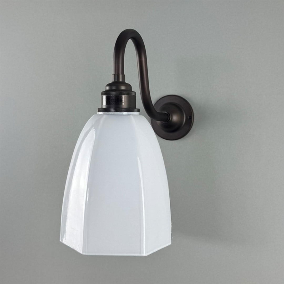 Hexagon Swan Wall Light