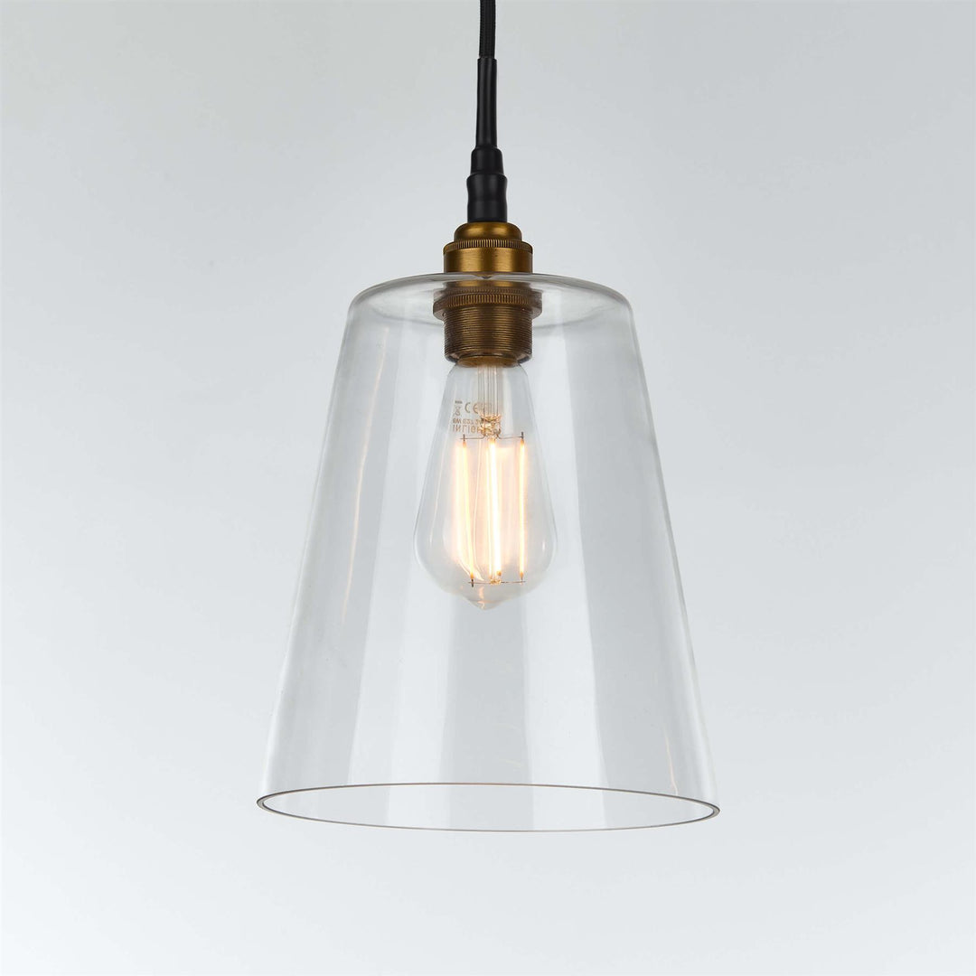 Tapered Blown Pendant Light : Bathroom Version