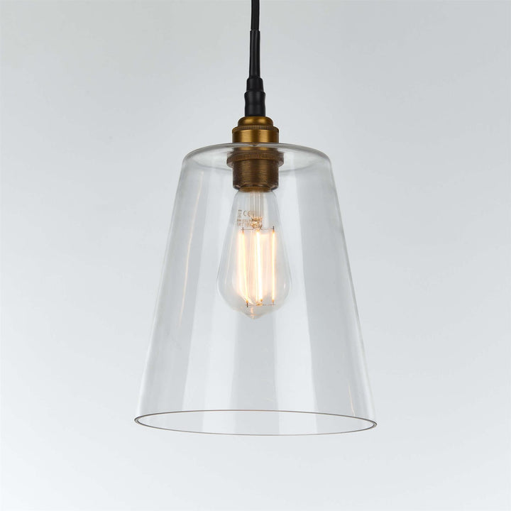 Tapered Blown Pendant Light : Bathroom Version