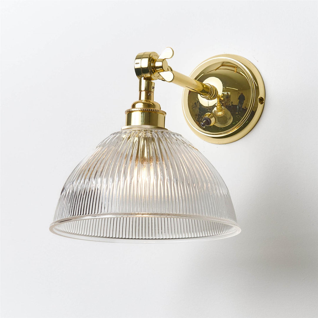 Prismatic Dome Wall Light : Adjustable Arm