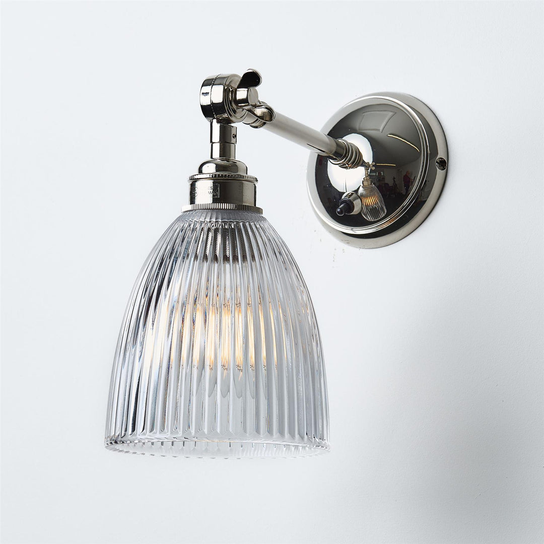 Elongated Prismatic Wall Light : Adjustable Arm