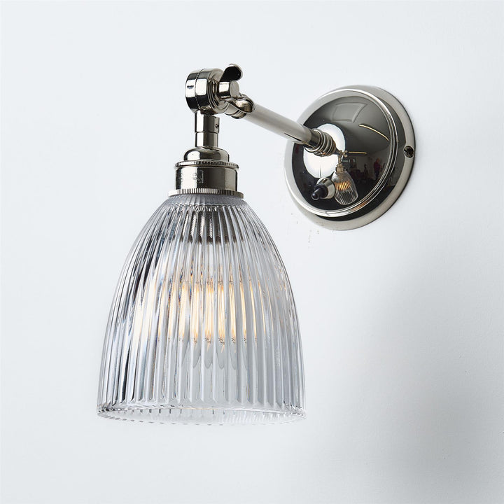 Elongated Prismatic Wall Light : Adjustable Arm