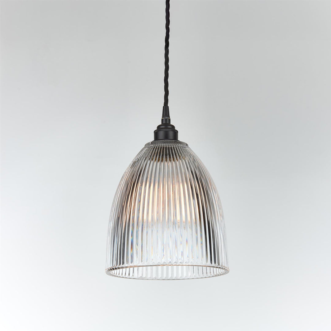 Elongated Prismatic Pendant Light