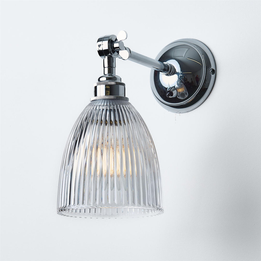 Elongated Prismatic Wall Light : Adjustable Arm