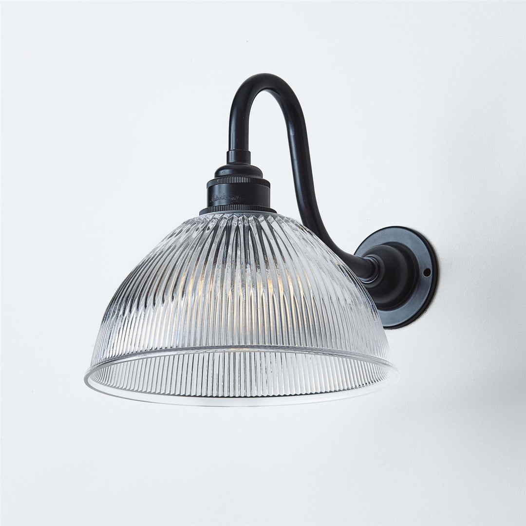 Prismatic Dome Wall Light : Swan Arm