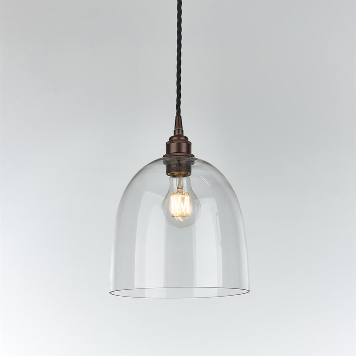 Bell Blown Glass Pendant Light