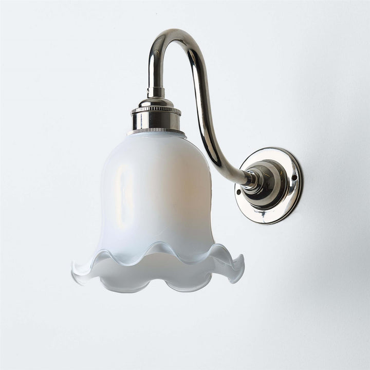 Tulip Wall Light : Swan Arm : Bathroom Version