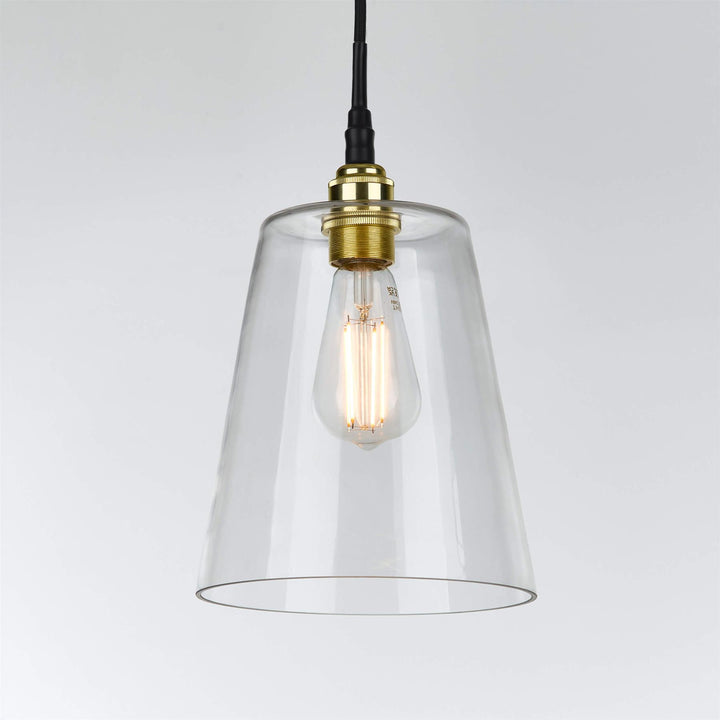 Tapered Blown Pendant Light : Bathroom Version